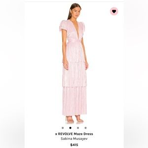 Sabina Musayev Pink Maze Dress